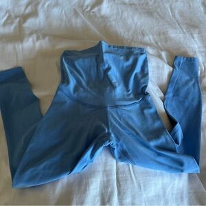 Light Blue Beyond the Bump Cropped Leggings